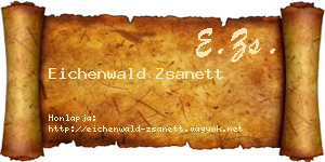 Eichenwald Zsanett névjegykártya